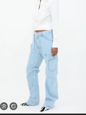 THE ATTICO Ben Light Wash Jeans 28